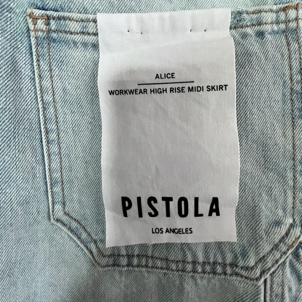 PISTOLA- long Denim Skirt NWT- Alice Coastal - Picture 7 of 9